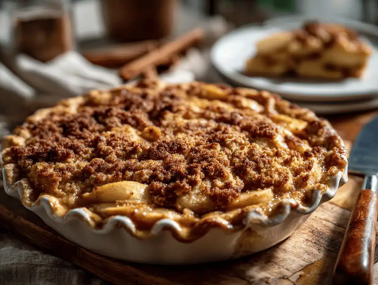 Dutch apple pie preparation steps