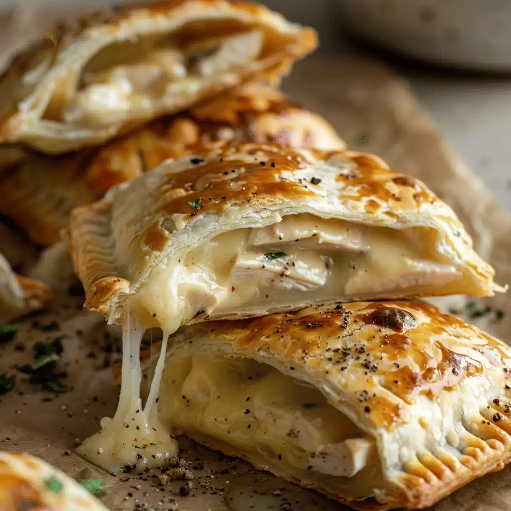 garlic chicken and cheese hand pies - featured image
