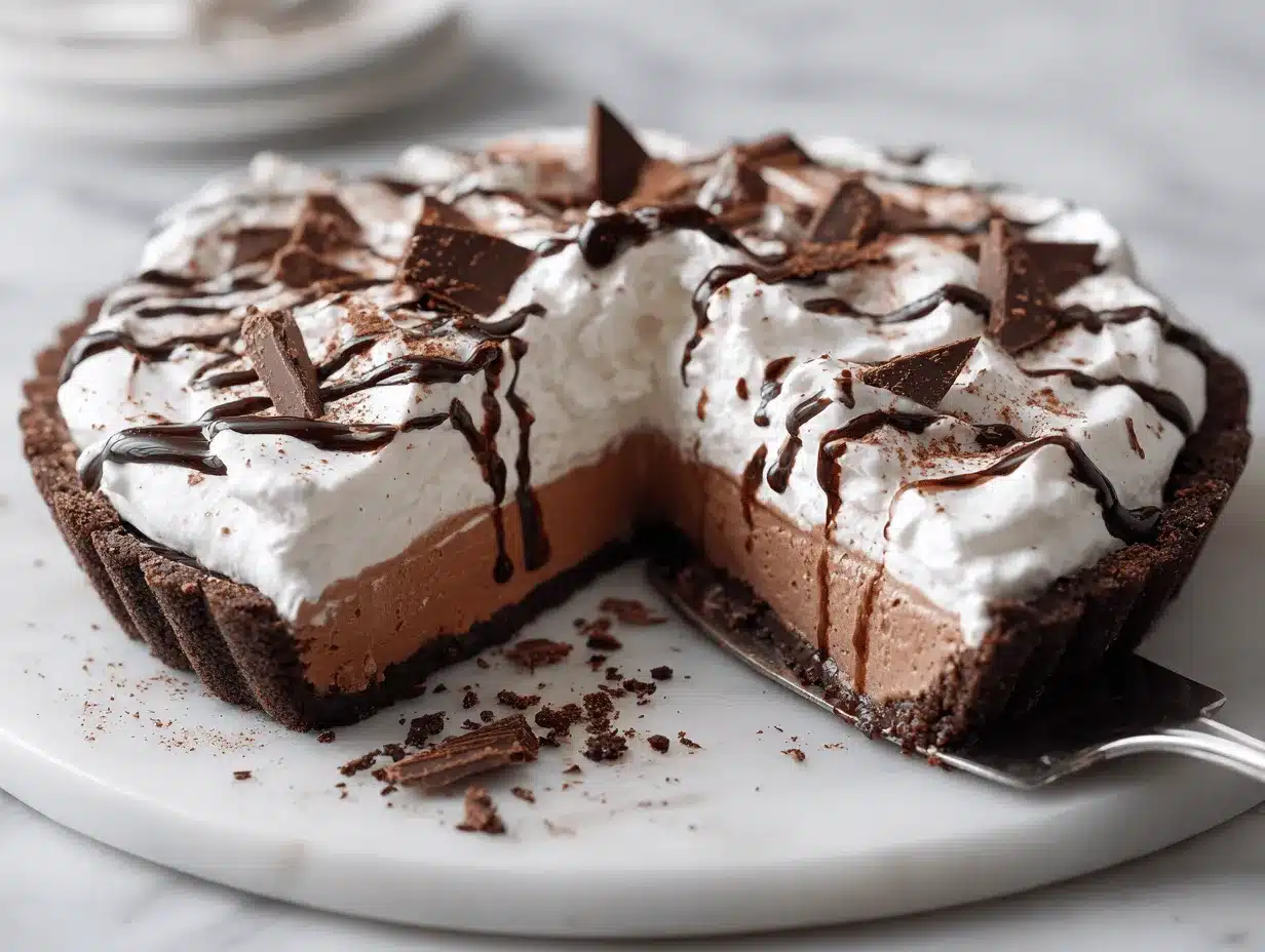 iced mocha coffee cream pie preparation steps