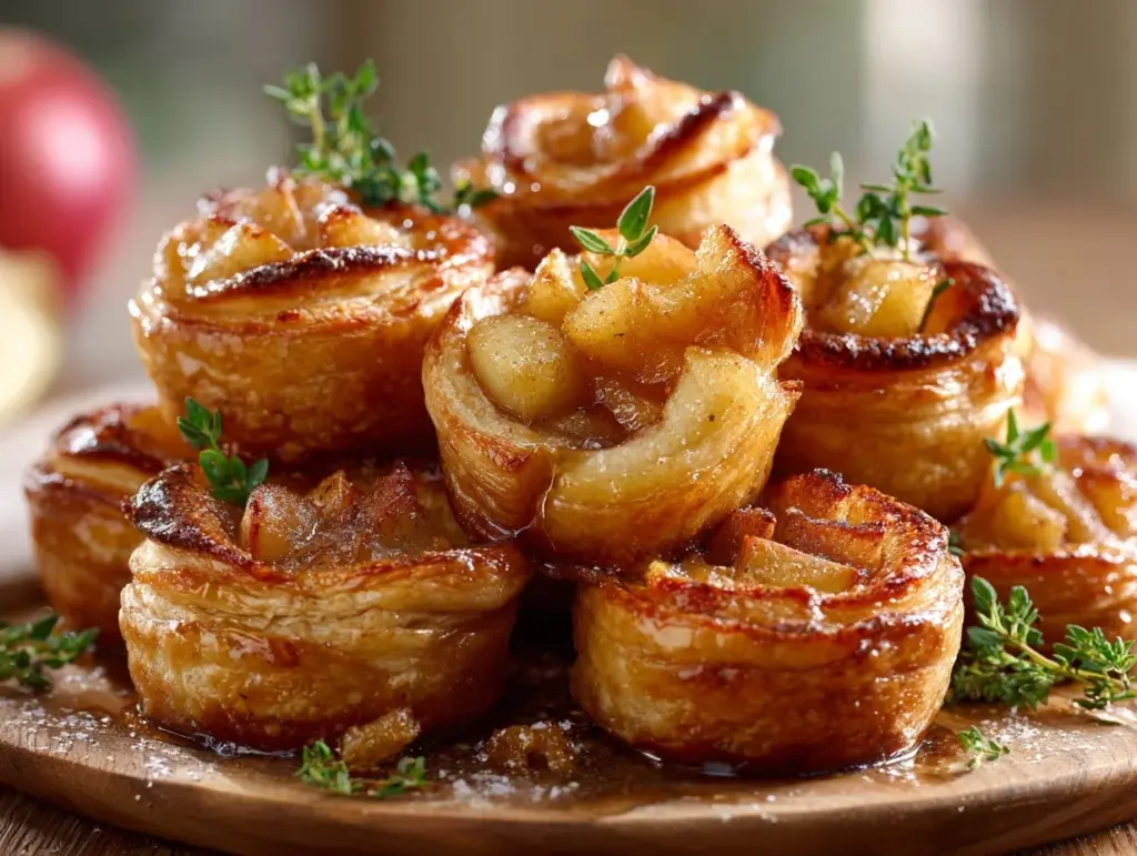 mini apple pie bites - featured image