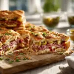 Muffaletta Sandwich Slab Pie - featured image