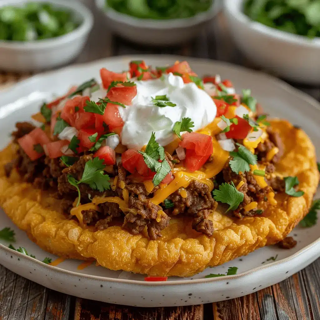 Navajo Fry Bread Taco Pie - featured image