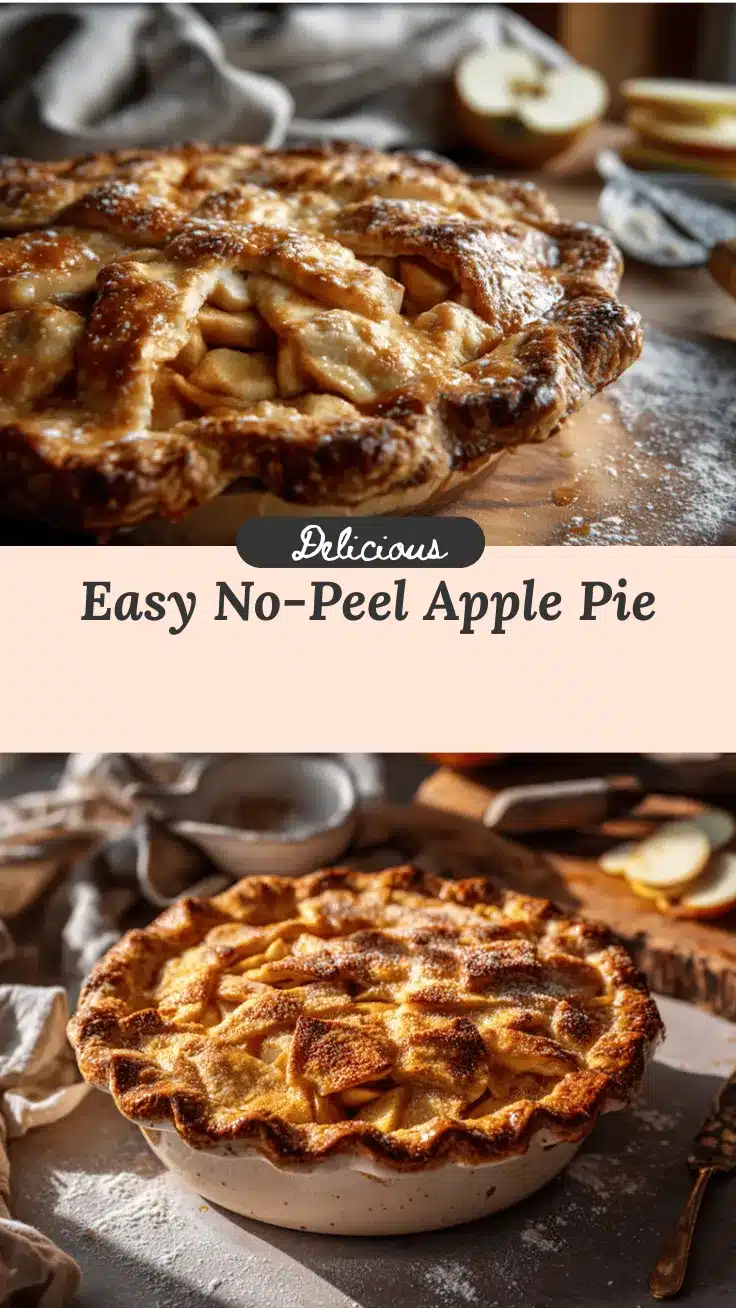 no-peel apple pie recipe
