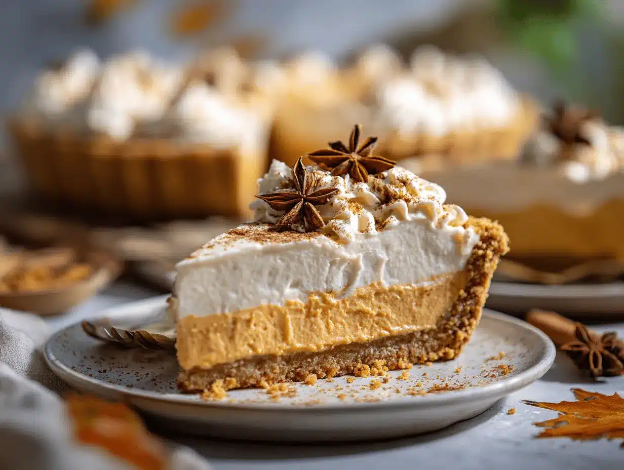pumpkin spice latte cream pie preparation steps
