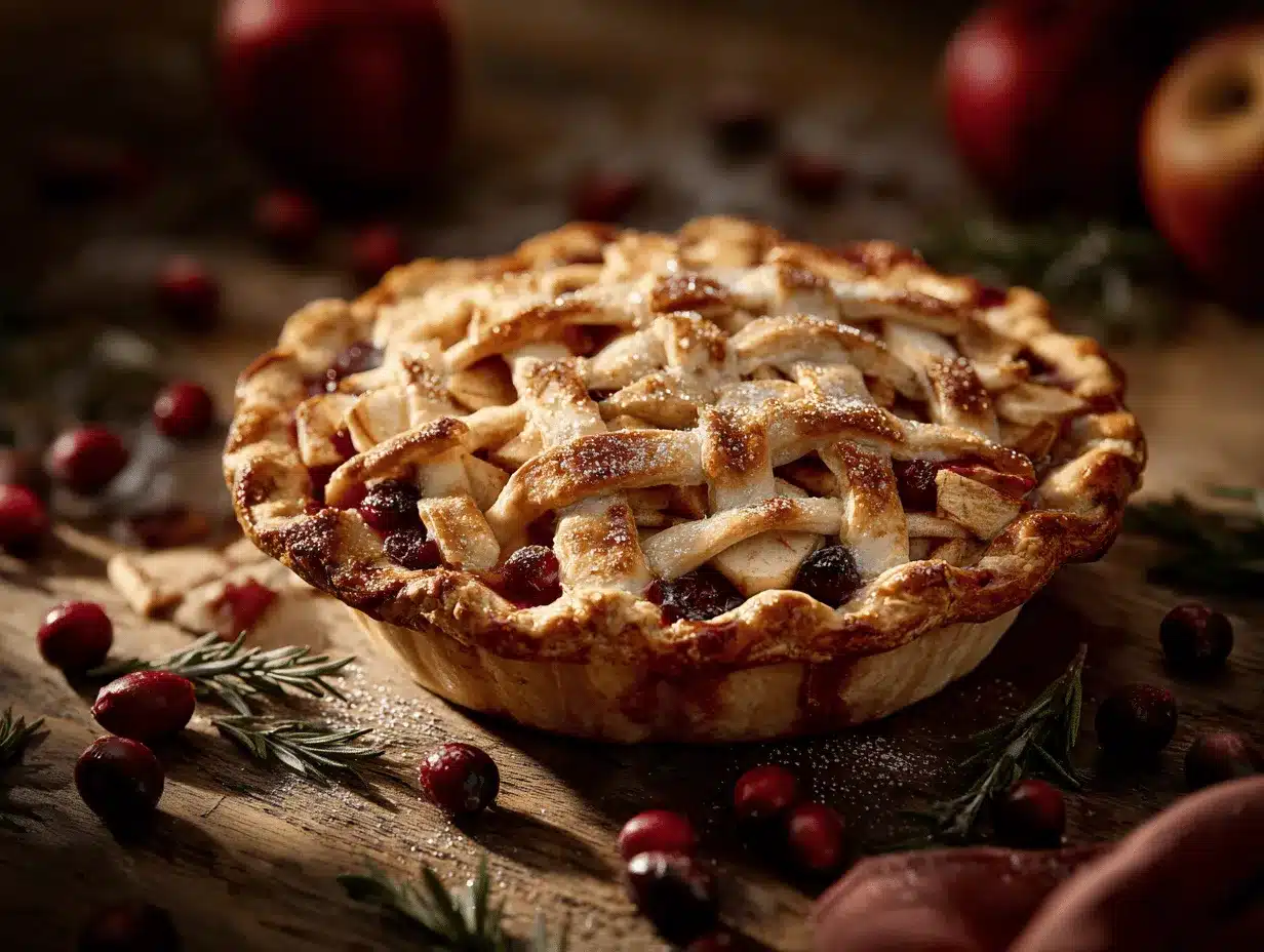 Rustic Apple Cranberry Pie preparation steps