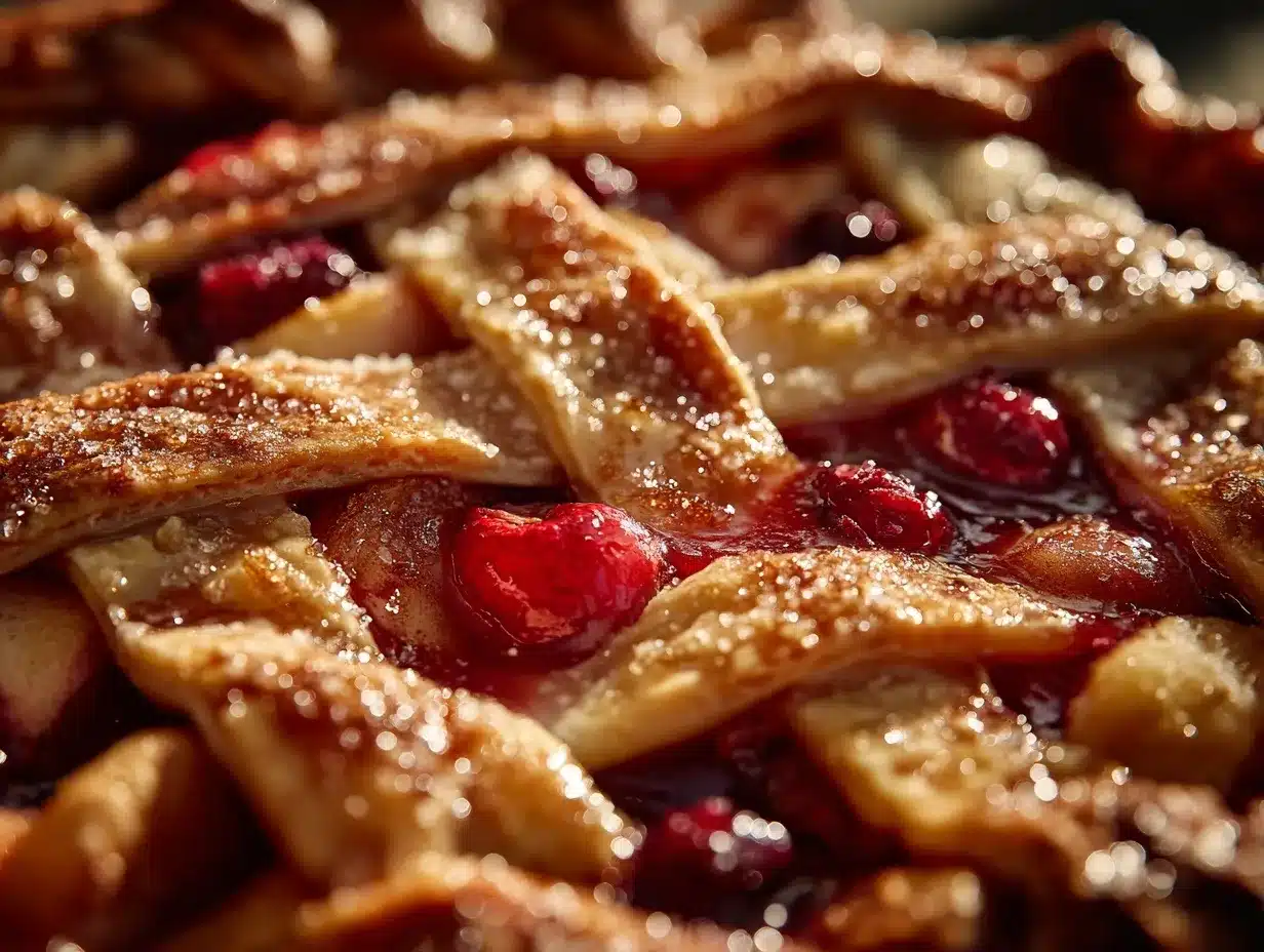 rustic apple cranberry pie preparation steps