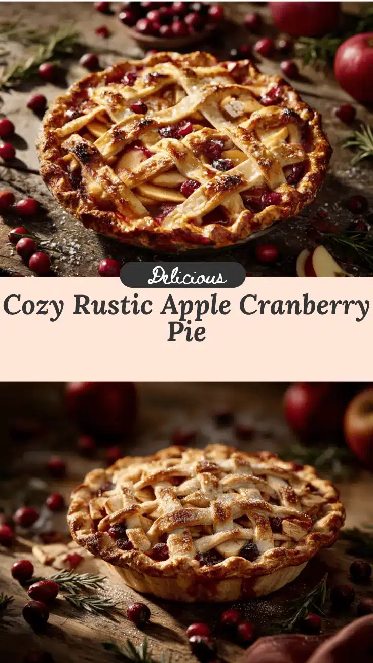 Rustic Apple Cranberry Pie recipe
