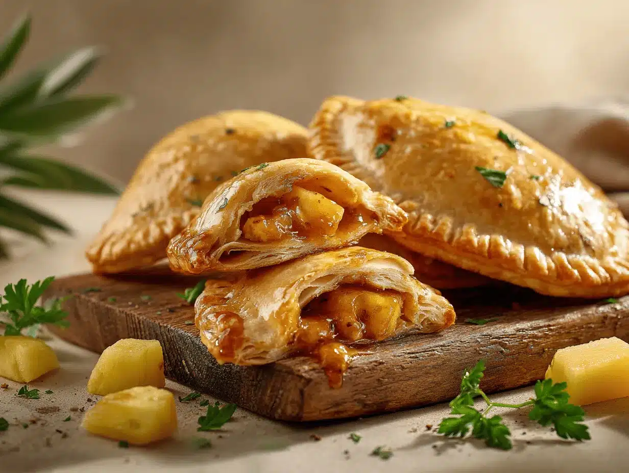 sweet Hawaiian chicken hand pies preparation steps