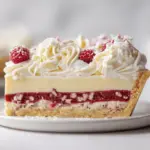 white chocolate raspberry cream pie - featured image