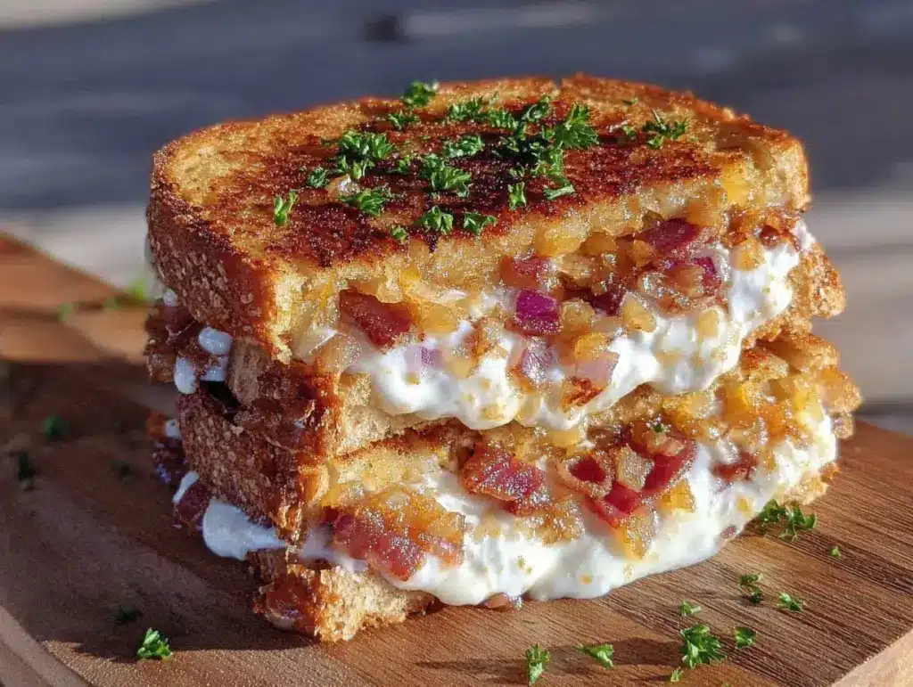bacon grilled cheese - featured image