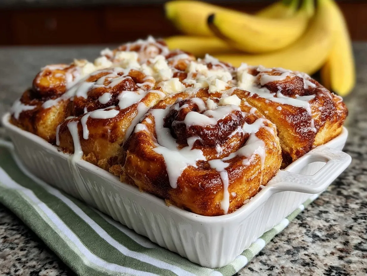 banana bread cinnamon rolls preparation steps