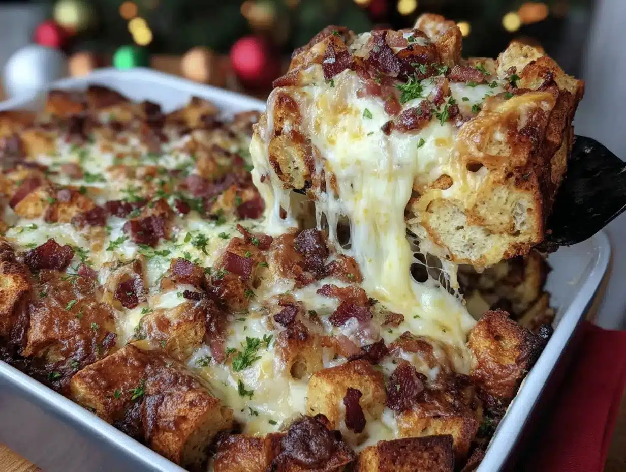 Christmas Breakfast Casserole preparation steps