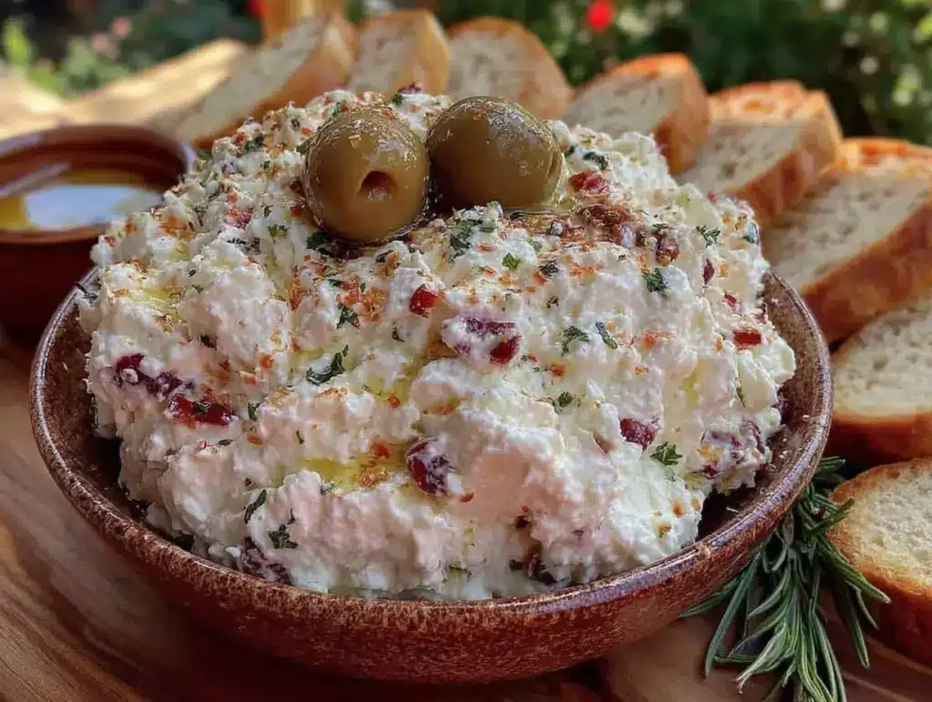Creamy Feta and Green Olive Spread - featured image