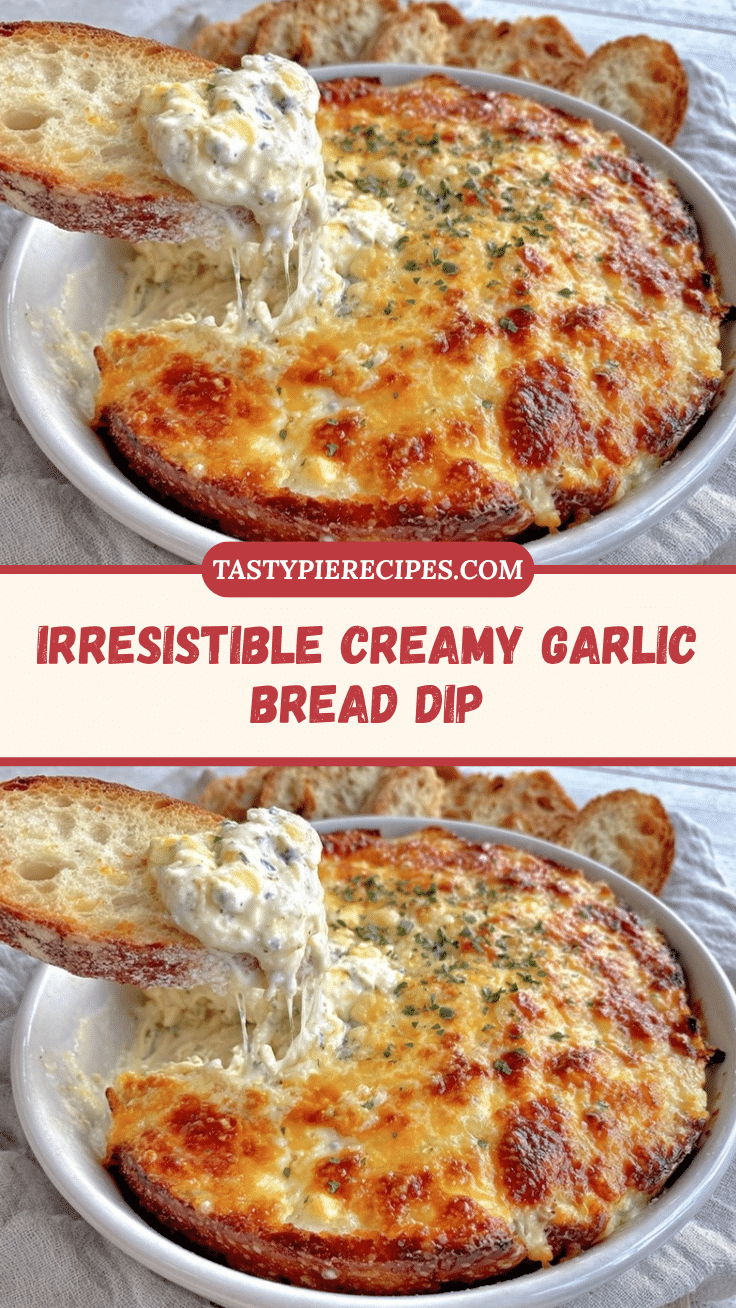 creamy garlic bread dip recipe