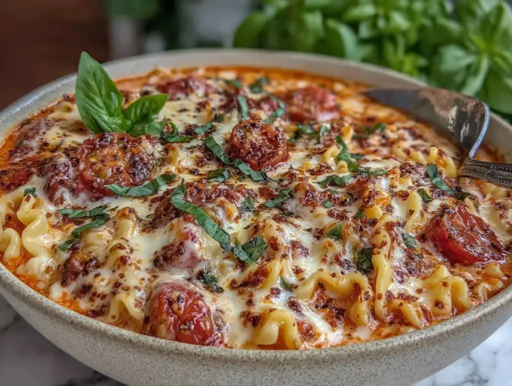 creamy lasagna soup - featured image