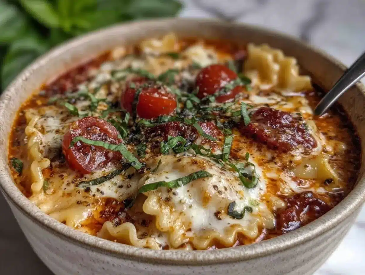 creamy lasagna soup preparation steps