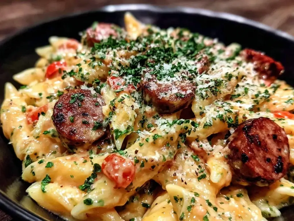 creamy rattlesnake pasta - featured image
