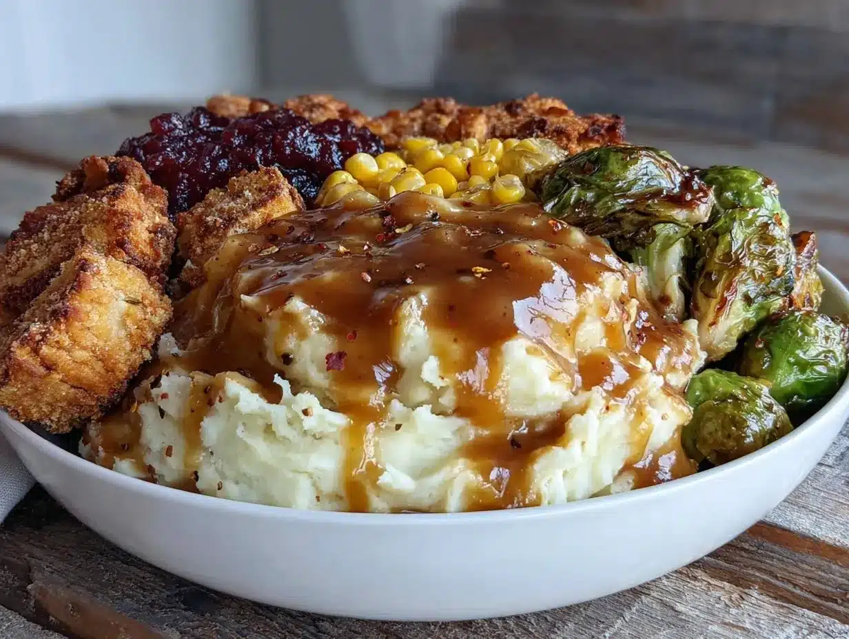 creamy vegan mashed potato bowls preparation steps