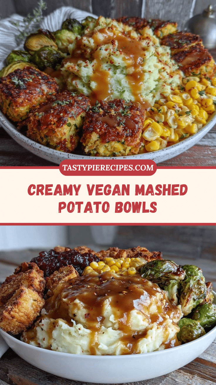 creamy vegan mashed potato bowls recipe