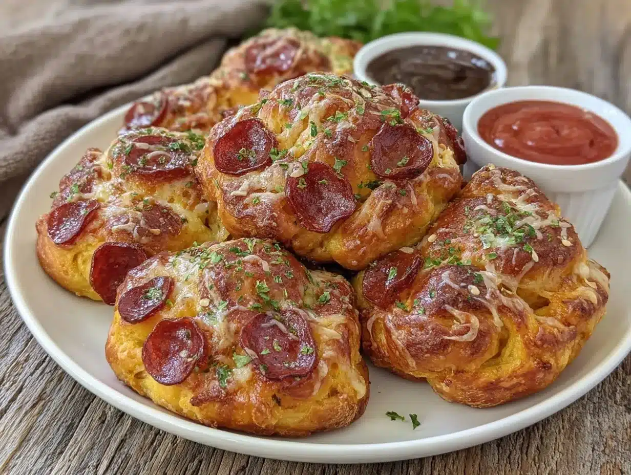 crispy Italian pepperoni rolls preparation steps