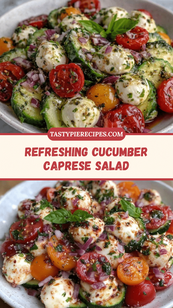 cucumber Caprese salad recipe
