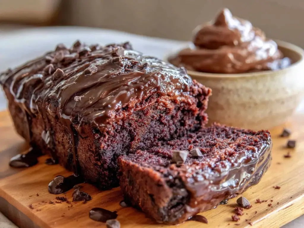 fudgy brownie bread - featured image
