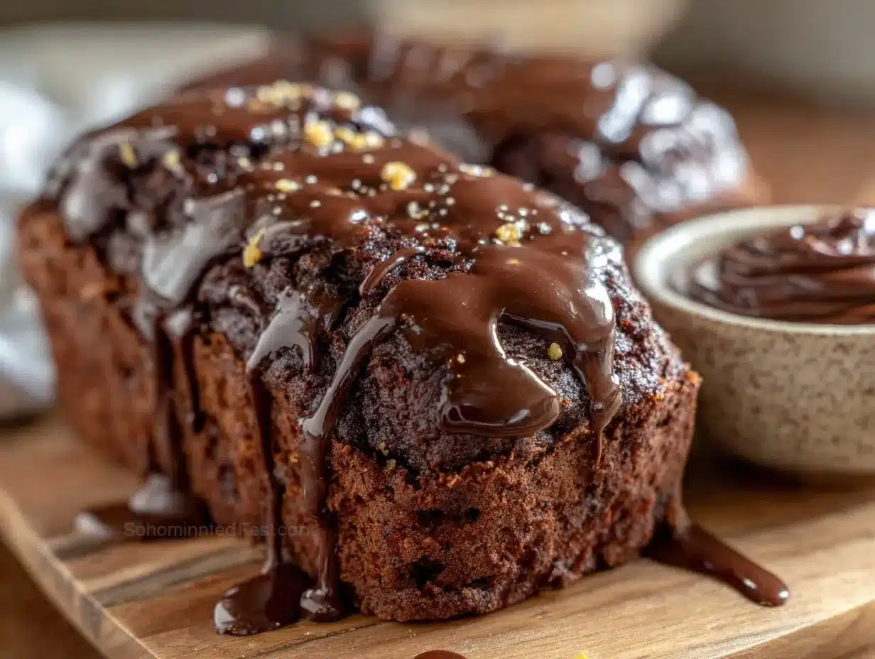 fudgy brownie bread preparation steps
