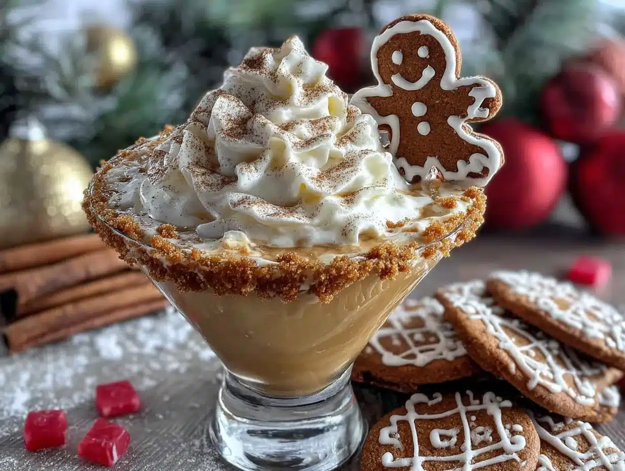 Gingerbread Martini preparation steps