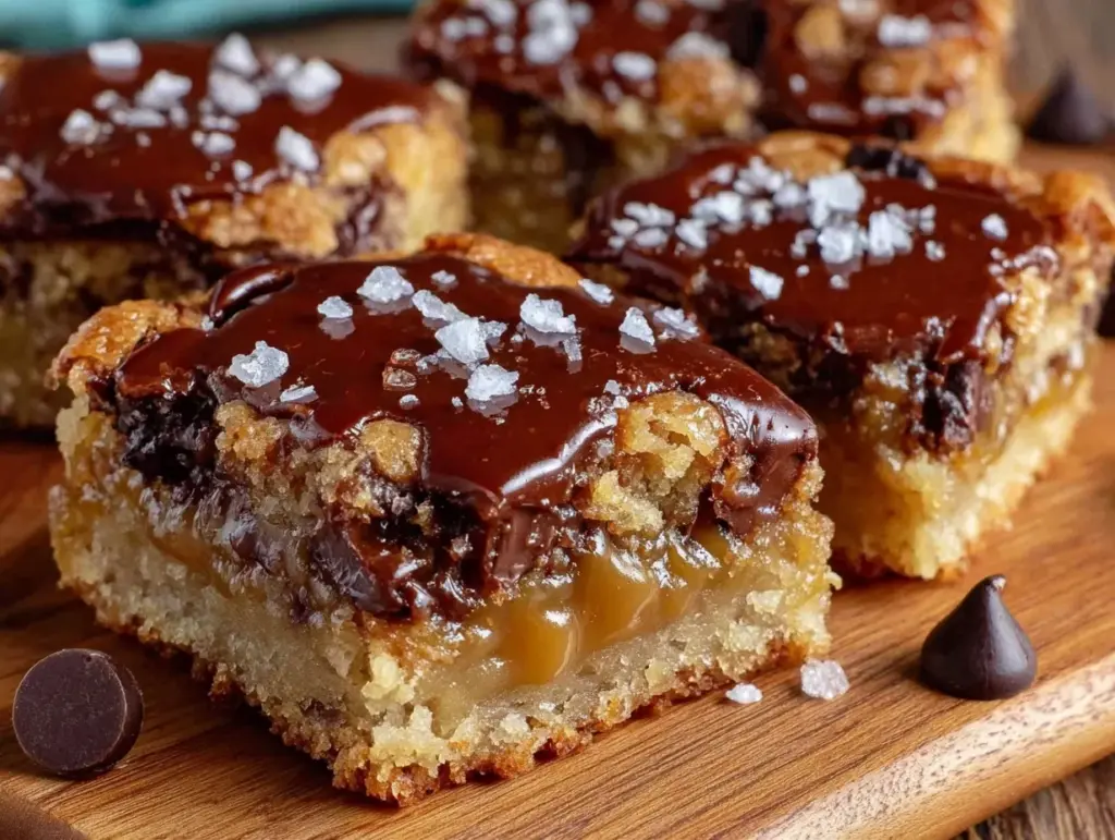 gooey cookie bars - featured image