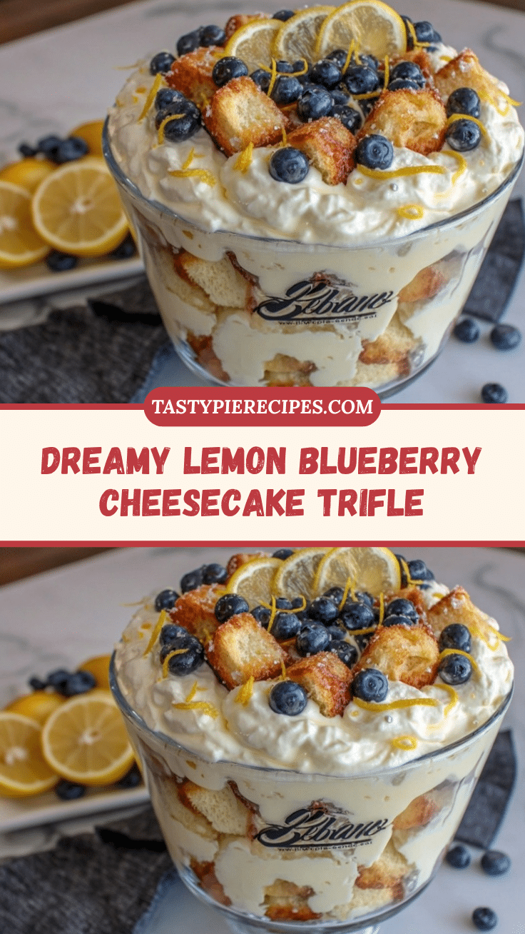 lemon blueberry cheesecake trifle recipe