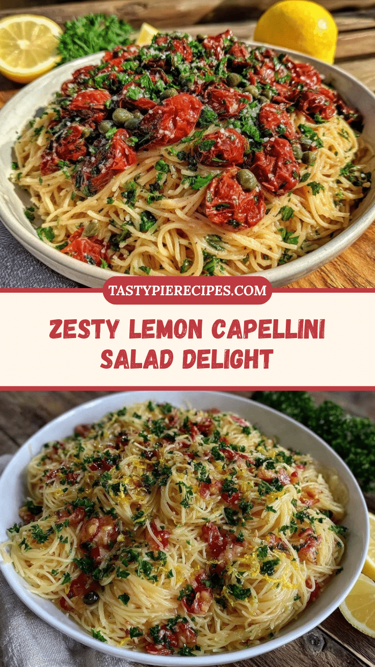 lemon capellini salad recipe