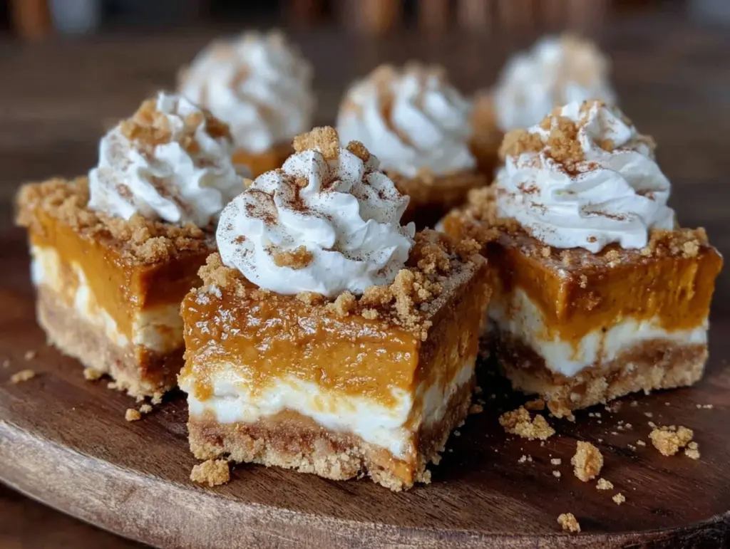 no bake pumpkin cheesecake bars - featured image