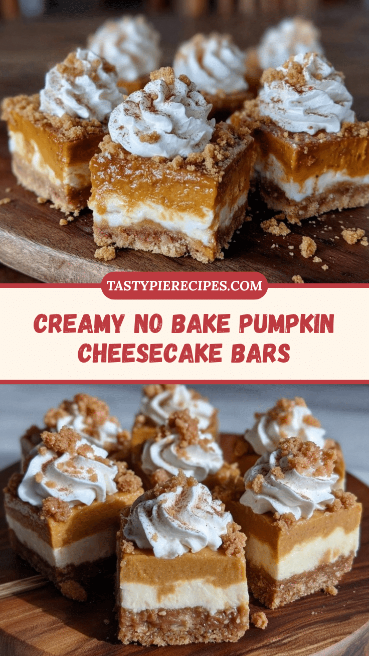 no bake pumpkin cheesecake bars recipe