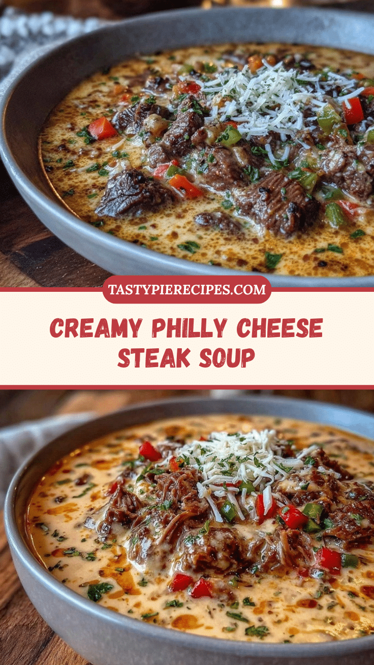 Philly Cheese Steak Soup recipe