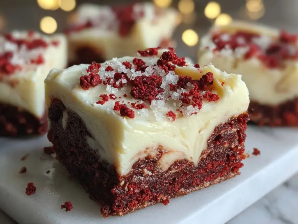 red velvet brownies - featured image