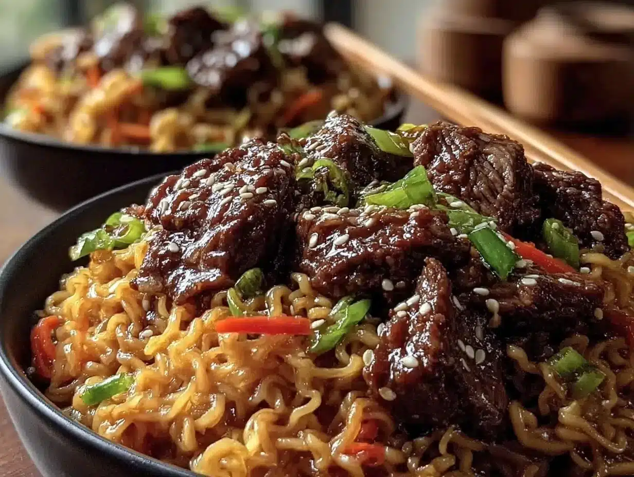 slow cooker beef ramen preparation steps