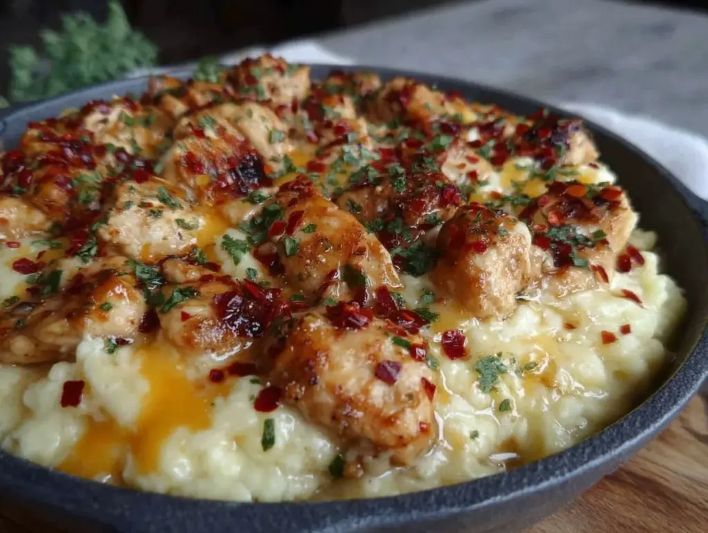 sour cream chicken enchilada skillet - featured image