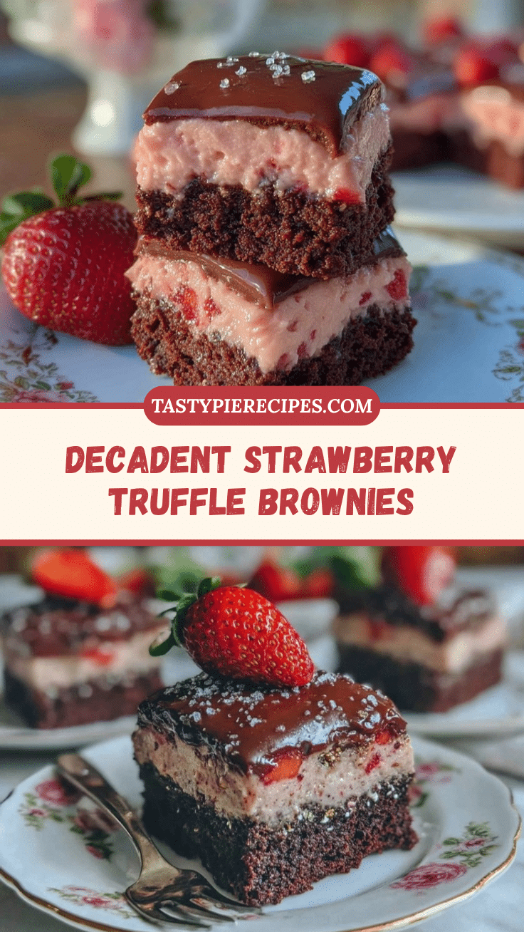 strawberry truffle brownies recipe