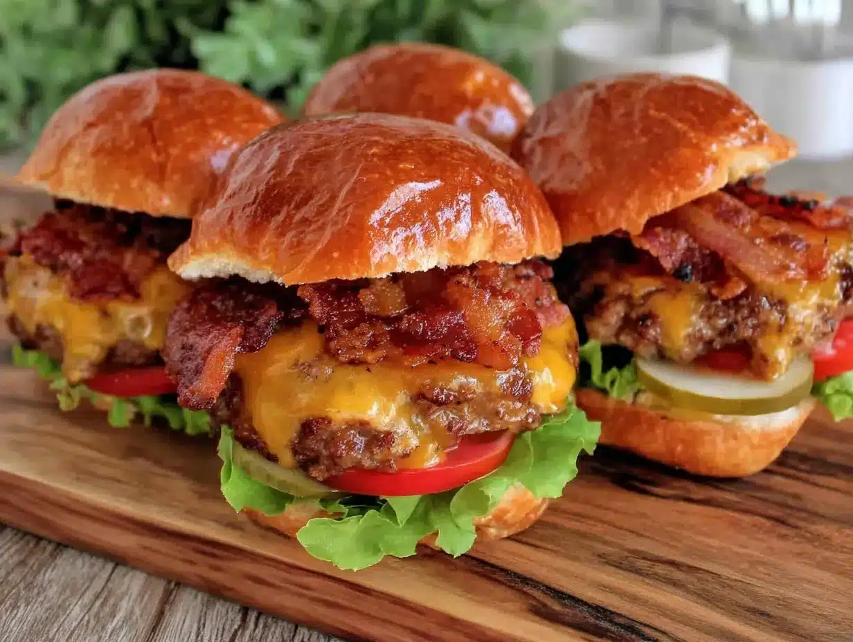 bacon cheeseburger sliders preparation steps