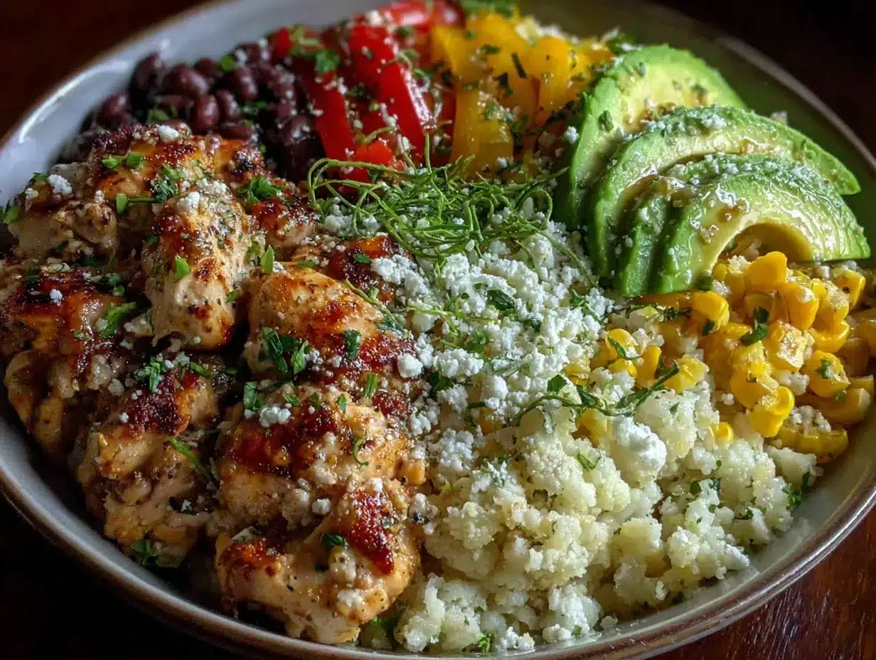 cauliflower rice burrito bowl preparation steps