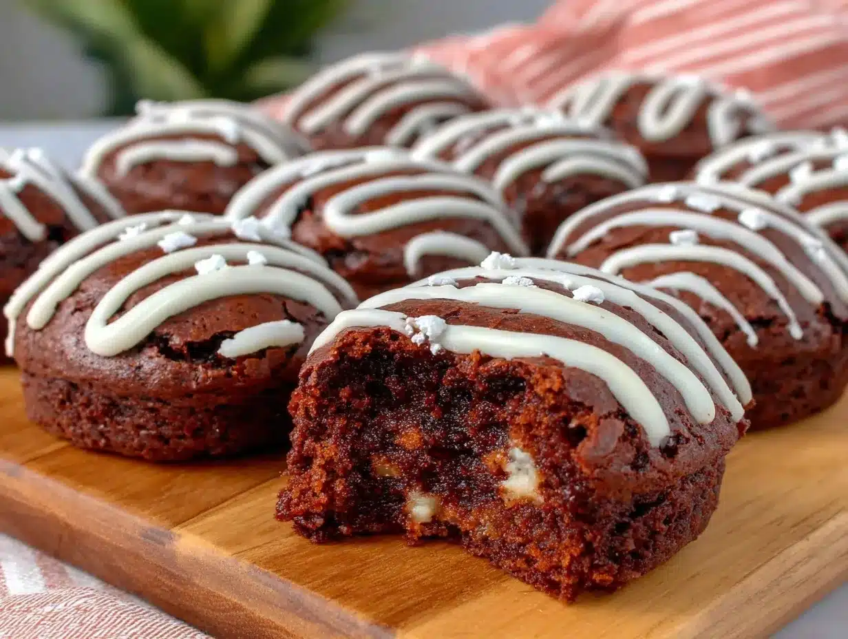 chewy football shaped brownies preparation steps
