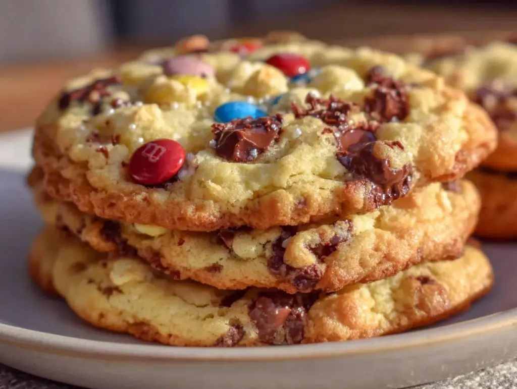 Chewy Team Color M&M Cookies - featured image