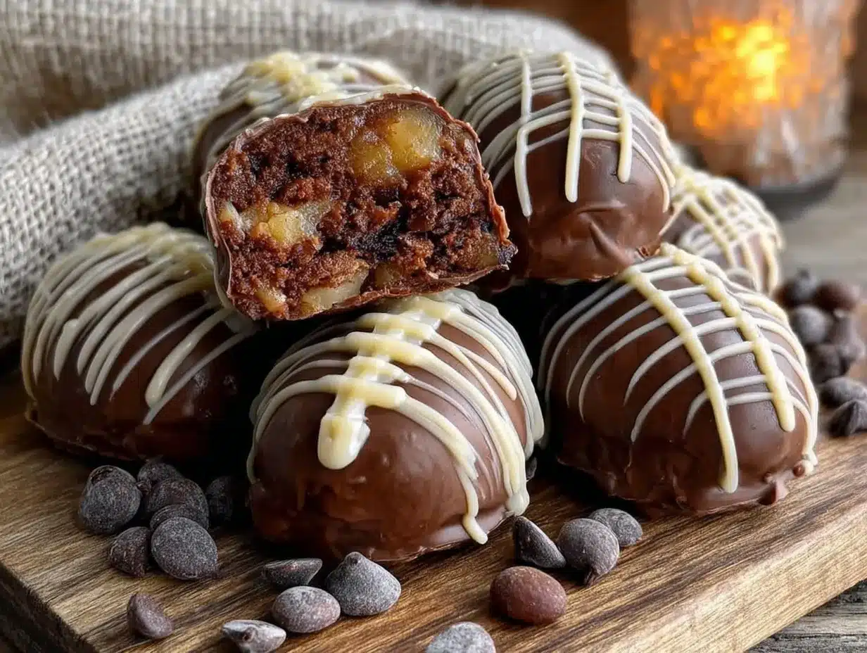 chocolate football truffles preparation steps