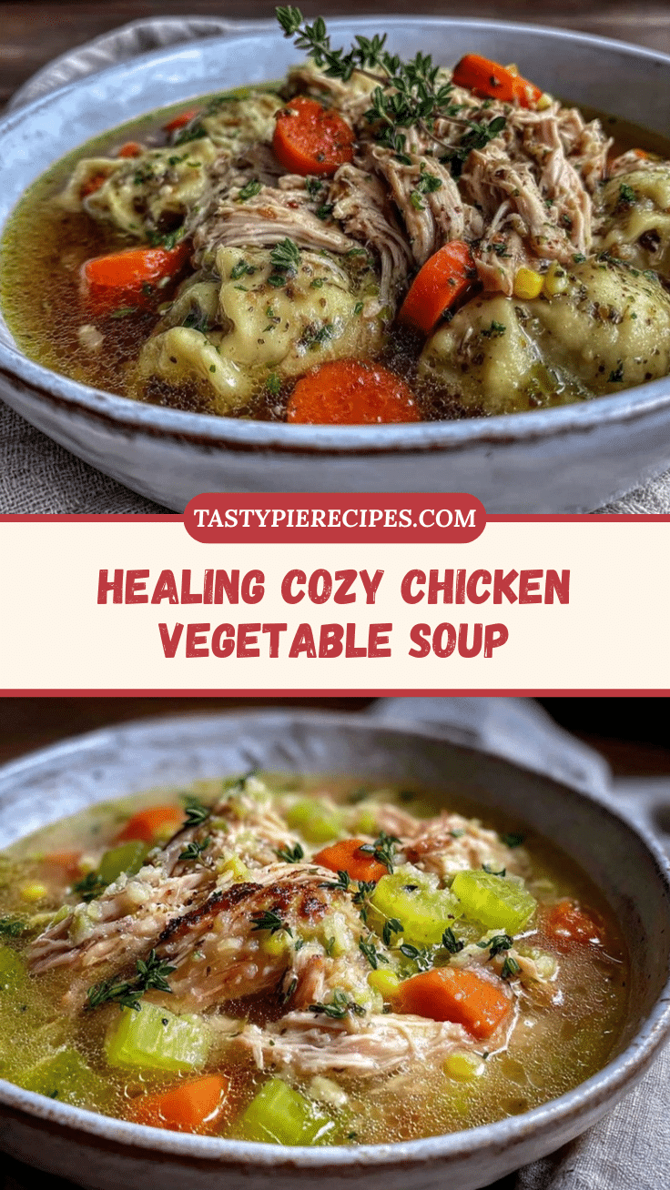 cozy healing chicken vegetable soup recipe