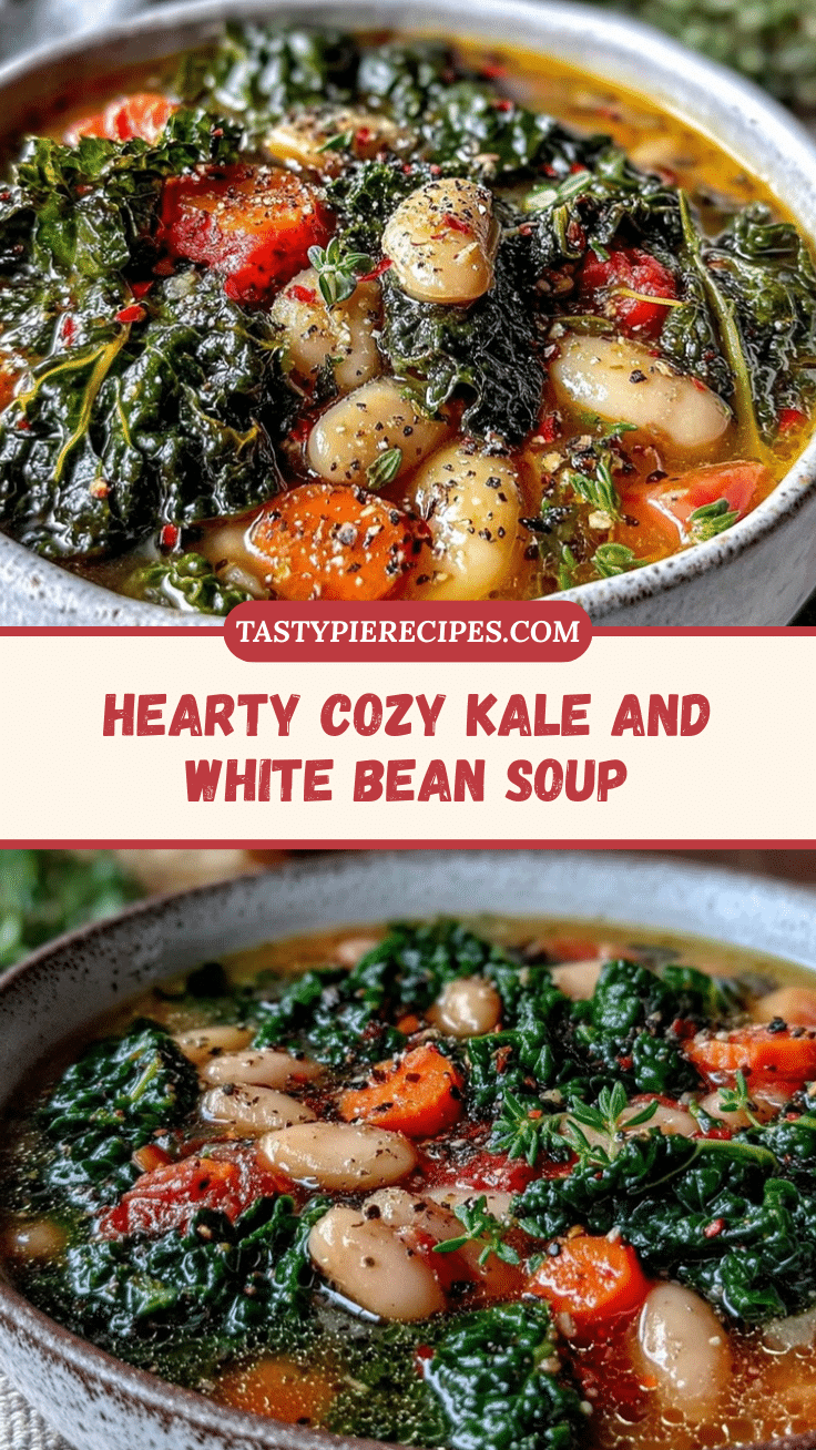 cozy hearty kale and white bean soup recipe