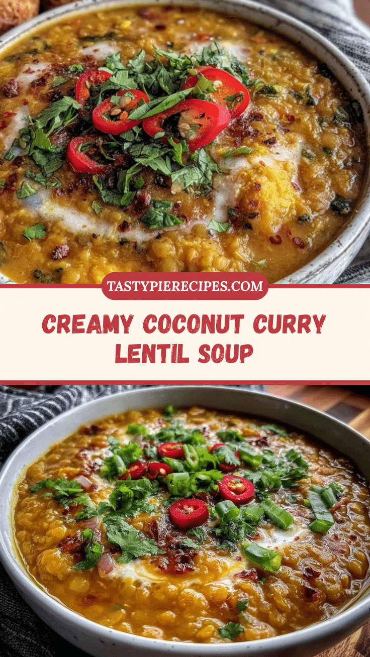 creamy coconut curry lentil soup recipe