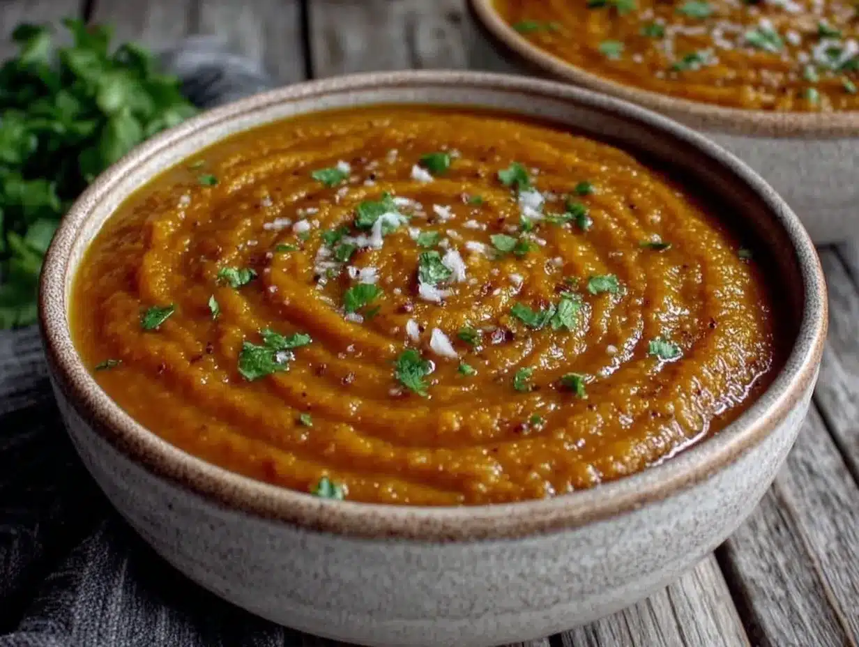 creamy ginger turmeric carrot soup preparation steps