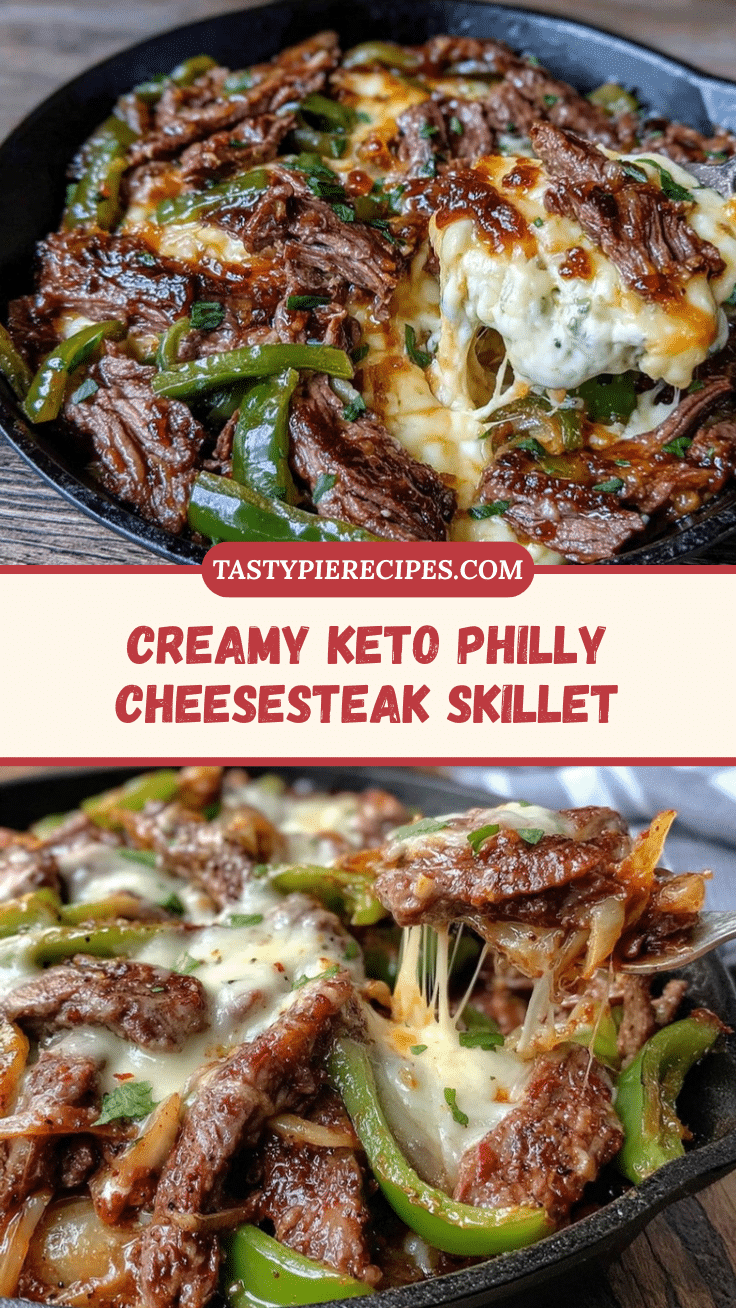 Creamy Keto Philly Cheesesteak Skillet recipe