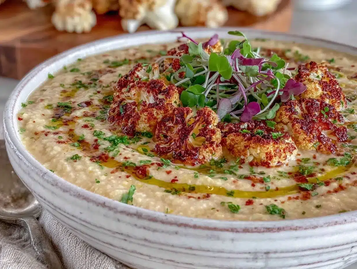 creamy roasted cauliflower soup preparation steps