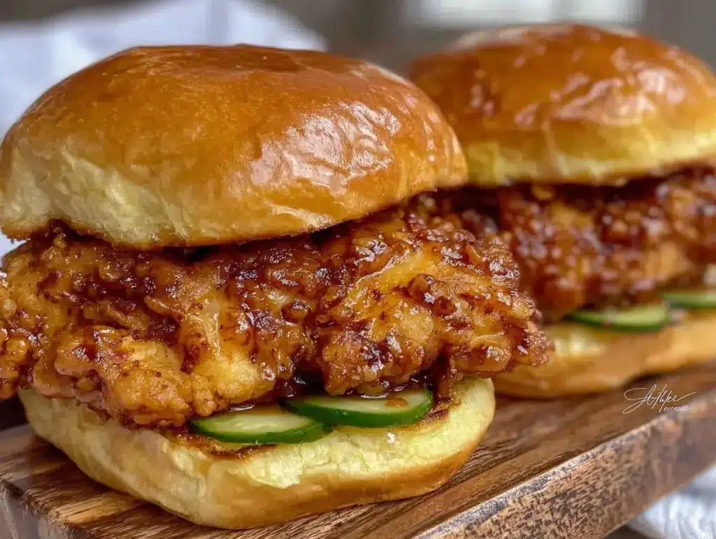 crispy fried chicken sliders - featured image